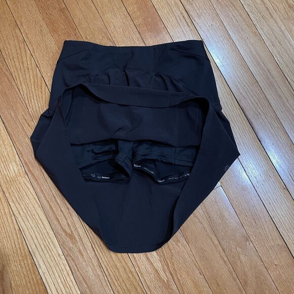 Lululemon Essential High Rise Running Skirt Skort Size 2 Black Long W8ACVT NWOT - Picture 9 of 13